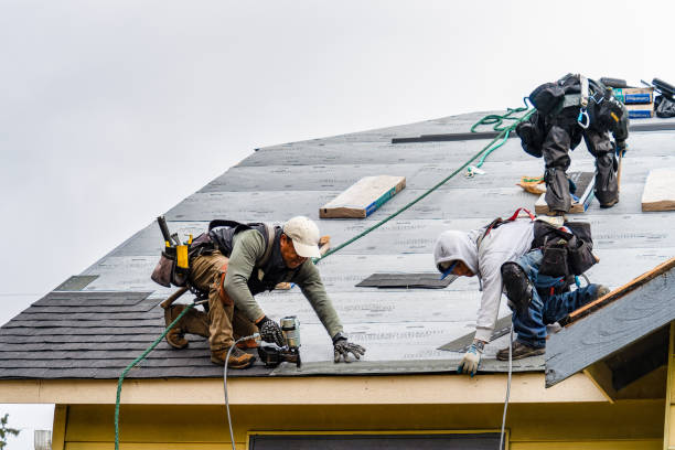 Professional Gutter Installation technician working in Baltimore, OH